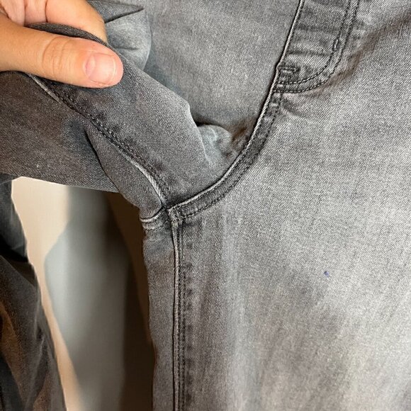 Spanx grey raw hem pull on jegging jeans - Picture 4 of 7